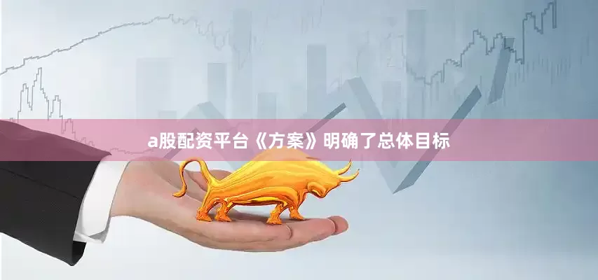 a股配资平台《方案》明确了总体目标